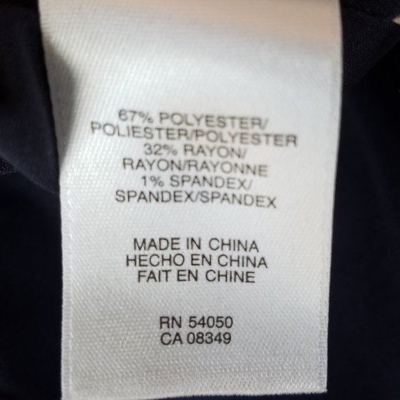 NWT Anne Klein Size 14 On the Move Navy Blue Dress - Picture 9 of 10